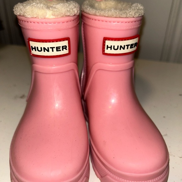 Hunter Other - Hunter Pink Fleece-Lined Boots